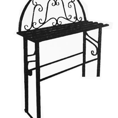 Лавка со спинкой
